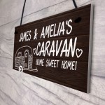 Novelty Caravan Personalised Sign Novelty Caravan Motorhome 