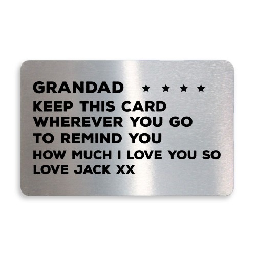 Special Gift For Grandad Birthday Christmas Personalised Insert