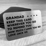 Special Gift For Grandad Birthday Christmas Personalised Insert