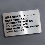 Special Gift For Grandad Birthday Christmas Personalised Insert