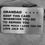 Special Gift For Grandad Birthday Christmas Personalised Insert