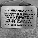 Grandad Gift Thank You Gift For Birthday Christmas Personalised