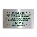 Novelty Gift For Uncle Birthday Christmas Personalised Insert