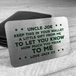 Novelty Gift For Uncle Birthday Christmas Personalised Insert