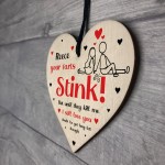 Personalised Funny Valentines Gift Wooden Heart Gift For Him