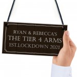 The Tier 4 Arms PERSONALISED Home Bar Man Cave Sign