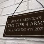 The Tier 4 Arms PERSONALISED Home Bar Man Cave Sign