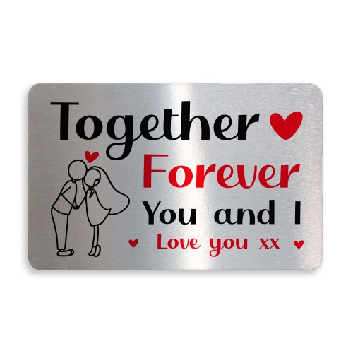 Together Forever Special Anniversary Valentines Gift For Him Her