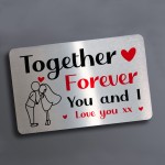 Together Forever Special Anniversary Valentines Gift For Him Her