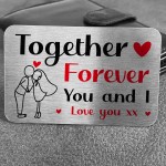 Together Forever Special Anniversary Valentines Gift For Him Her