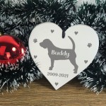 Personalised Engraved Memorial Heart For Dog Memorial Sign