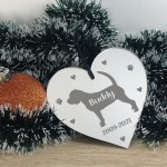 Personalised Engraved Memorial Heart For Dog Memorial Sign