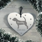 Personalised Engraved Memorial Heart For Dog Memorial Sign