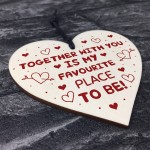 Valentines Day Gift For Boyfriend Girlfriend Wooden Heart Gifts