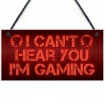 Funny Rude Gaming Sign Man Cave Plaque Boys Bedroom Sign Gift