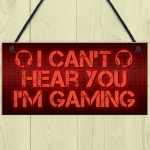 Funny Rude Gaming Sign Man Cave Plaque Boys Bedroom Sign Gift