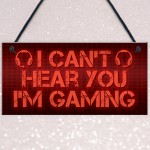 Funny Rude Gaming Sign Man Cave Plaque Boys Bedroom Sign Gift