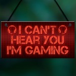 Funny Rude Gaming Sign Man Cave Plaque Boys Bedroom Sign Gift