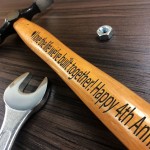 Personalised Anniversary Gift For Him Engraved Hammer Gift