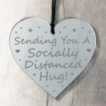 Socially Distanced Hug Gift Engraved Heart Special Gift