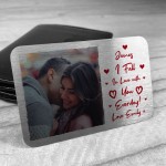 Special Gift For Couple Personalised Wallet Insert Valentines