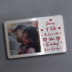 Special Gift For Couple Personalised Wallet Insert Valentines