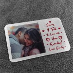 Special Gift For Couple Personalised Wallet Insert Valentines