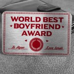 FUNNY Best Boyfriend Gift For Valentines Anniversary PERSONALISE