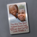 Personalised Photo Gift For Husband Card Valentines Anniversary