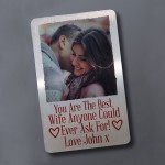 Personalised Photo Gift For Wife Card Valentines Anniversary