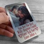 Personalised Photo Gift For Wife Card Valentines Anniversary