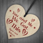 Valentines Day Personalised Gift Wooden Heart Gift For Boyfriend