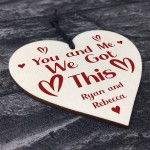 Valentines Day Personalised Gift Wooden Heart Gift For Boyfriend