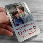 Personalised Photo Card Valentines Day Gift For Him Her