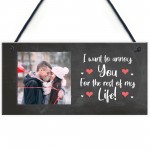 Funny Personalised Photo Plaque Valentines Anniversary Gift