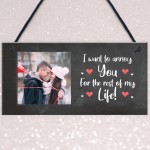 Funny Personalised Photo Plaque Valentines Anniversary Gift