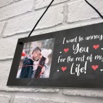 Funny Personalised Photo Plaque Valentines Anniversary Gift