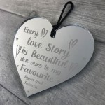 Special Gift For Couple Valentines Anniversary Engraved Heart