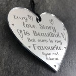 Special Gift For Couple Valentines Anniversary Engraved Heart