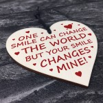 Wooden Heart Valentines Day Anniversary Gift For Boyfriend Him