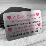 Thankyou Gift For BEST FRIEND Wallet Card Insert Friendship Gift