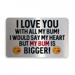 Funny Rude Gift For Husband Boyfriend Valentines Anniversary