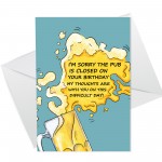 Funny Lockdown Birthday Card For Him Her Novelty Alcohol Card