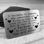 Soulmate Gift For Boyfriend Girlfriend Valentines Anniversary