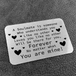 Soulmate Gift For Boyfriend Girlfriend Valentines Anniversary