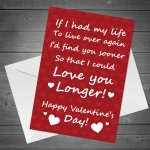 Novelty Valentines Day Card For Boyfriend Husband Girlfriend