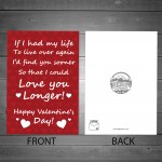 Novelty Valentines Day Card For Boyfriend Husband Girlfriend