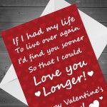 Novelty Valentines Day Card For Boyfriend Husband Girlfriend