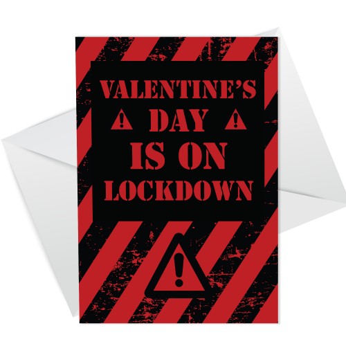 Novelty Lockdown Valentines Day Card For Boyfriend Girlfriend