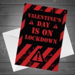 Novelty Lockdown Valentines Day Card For Boyfriend Girlfriend